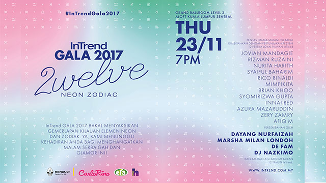 Dayang Nurfaizah, De Fam, Marsha & Hael Husaini — Bakal Beraksi di Malam Anugerah #InTrendGala2017